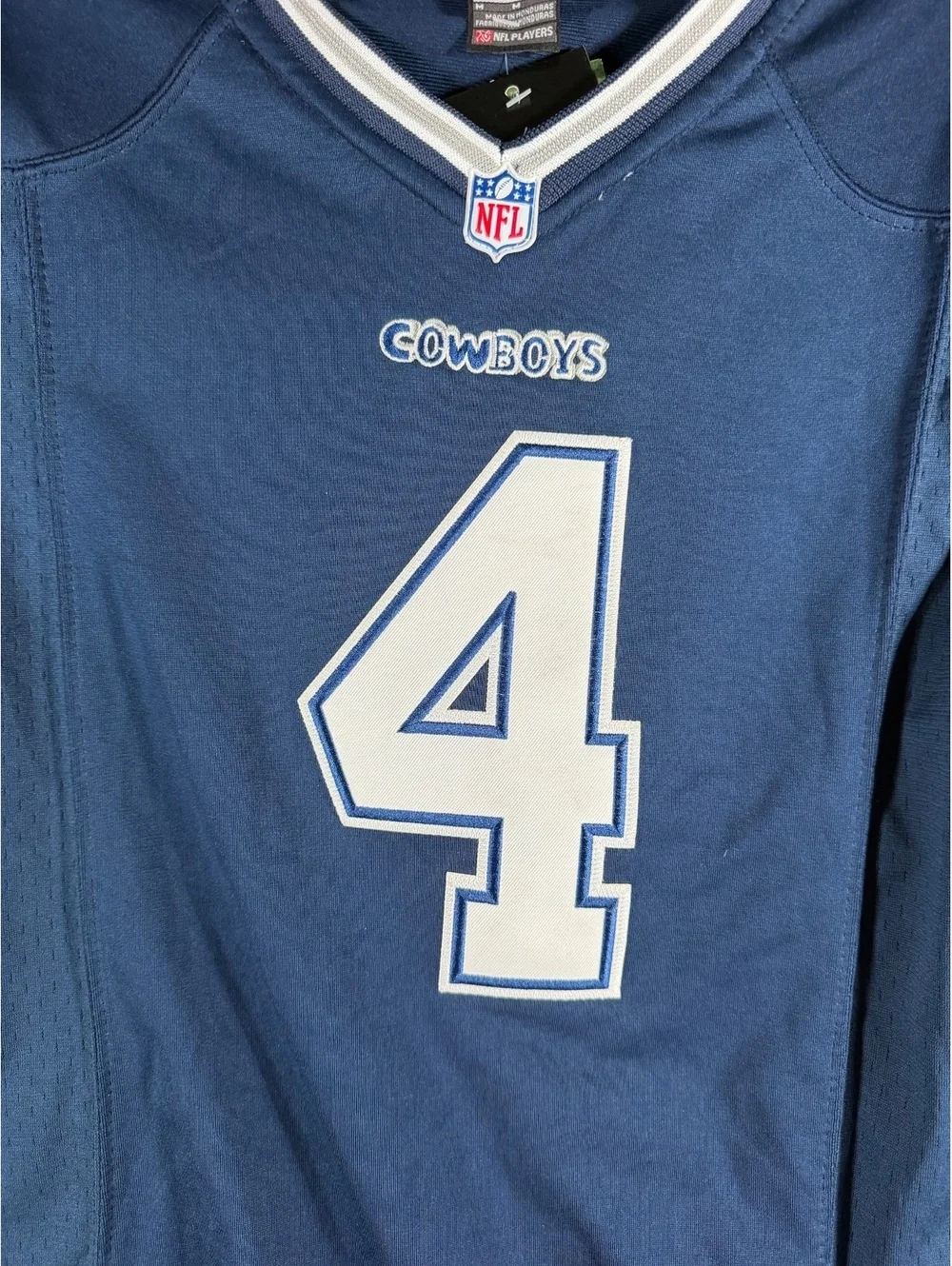 Nike Dallas Cowboys #4 Prescott NFL On Field Jersey Medium